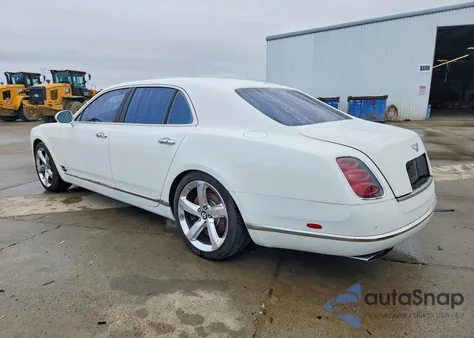 2016 Bentley Mulsanne Speed z USA, uszkodzony, nr VIN SCBBG7ZH3GC002262